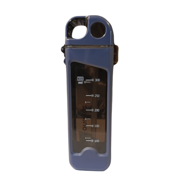 350ml Square Plastic Water Bottle - Dark Blue