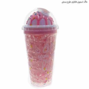 Cute Ice Cream Design Straw Glass/Cup