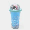 Fancy Rainbow Straw Glass/Cup