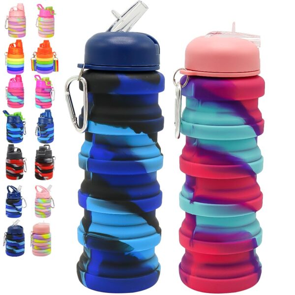 squishy water bottle Red+Blue