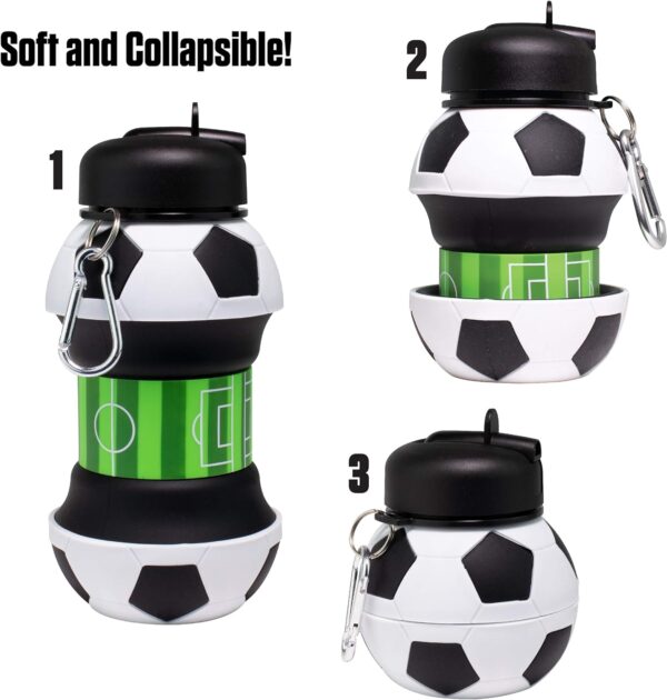 squishy water bottle football 3 sizes