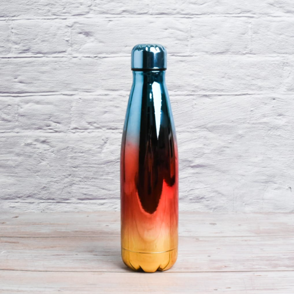 Shiny Rainbow Gradient Stainless Steel Water Bottle - 1000ml