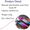 Shiny Rainbow Gradient Stainless Steel Water Bottle - 1000ml